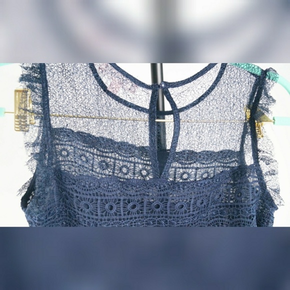 Nanette Lepore Lace & Pleat Blouse - Picture 2 of 6